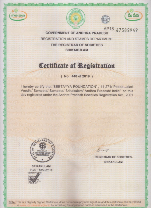 Foundation Registration