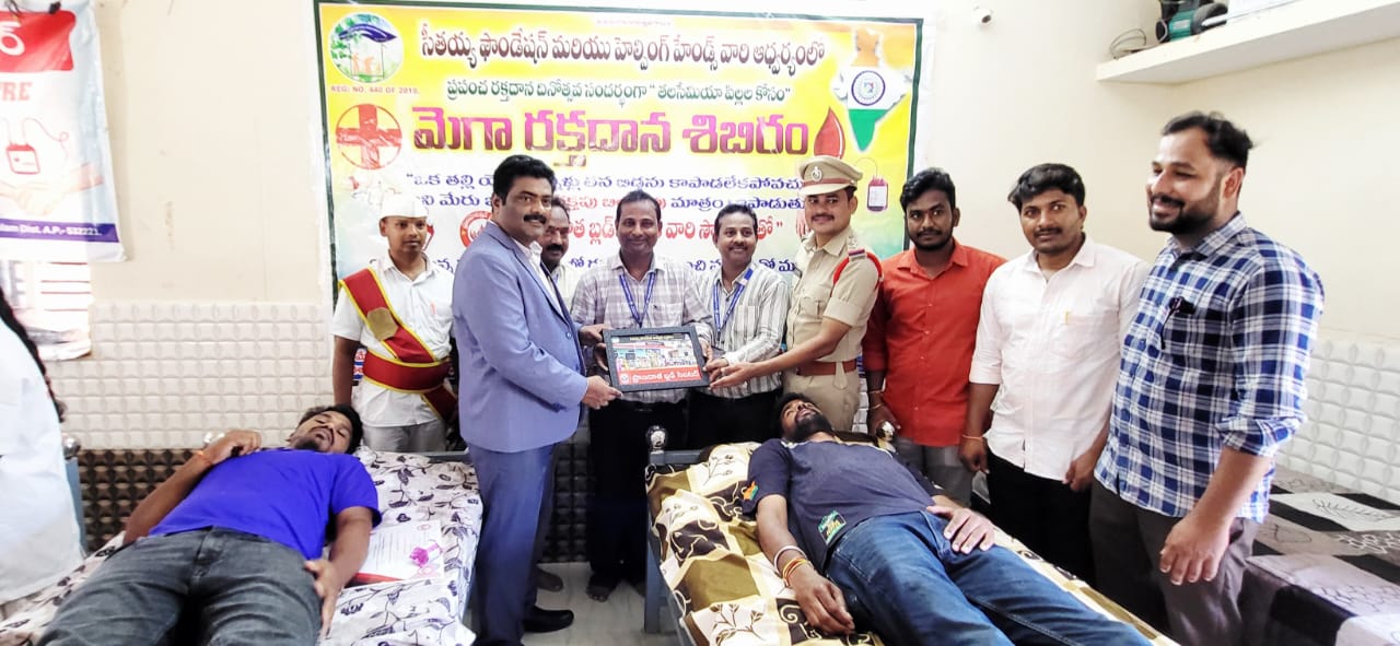 Mega blood donation camp conducted with community supporters